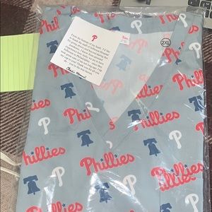 Brand new Limited Edition Phillies Scrub top.